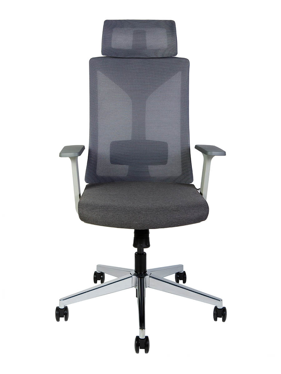 Кресло Norden Бостон серый пластик